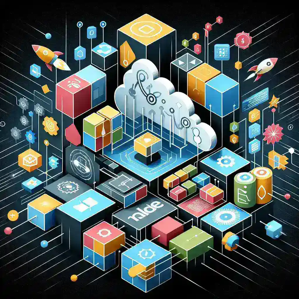 "Illustration of No-Code Backend-as-a-Service platforms accelerating modern software development, showcasing user-friendly interfaces and seamless integration without programming complexity."