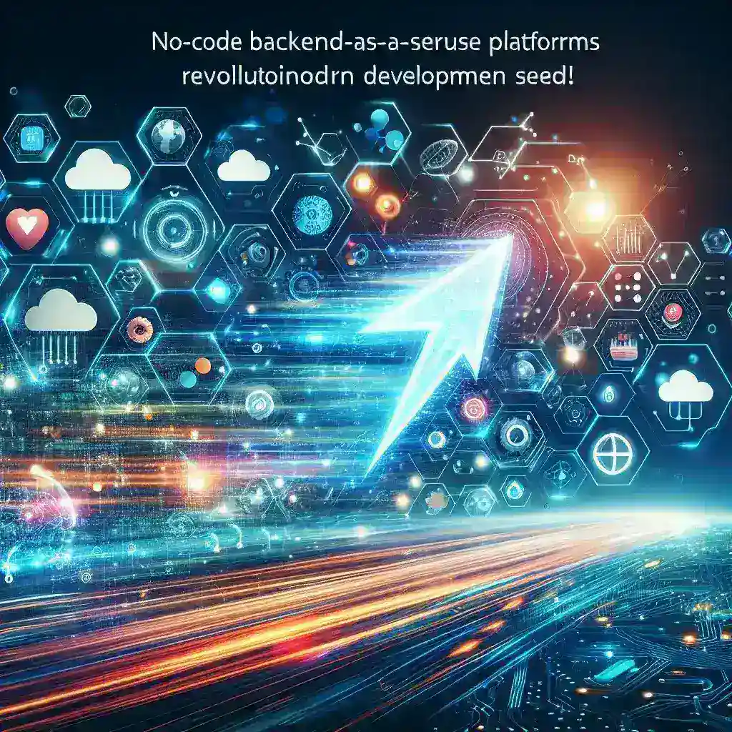 "Illustration showcasing various No-Code Backend-as-a-Service platforms that enhance development speed, highlighting user-friendly interfaces and efficient integrations for modern developers."